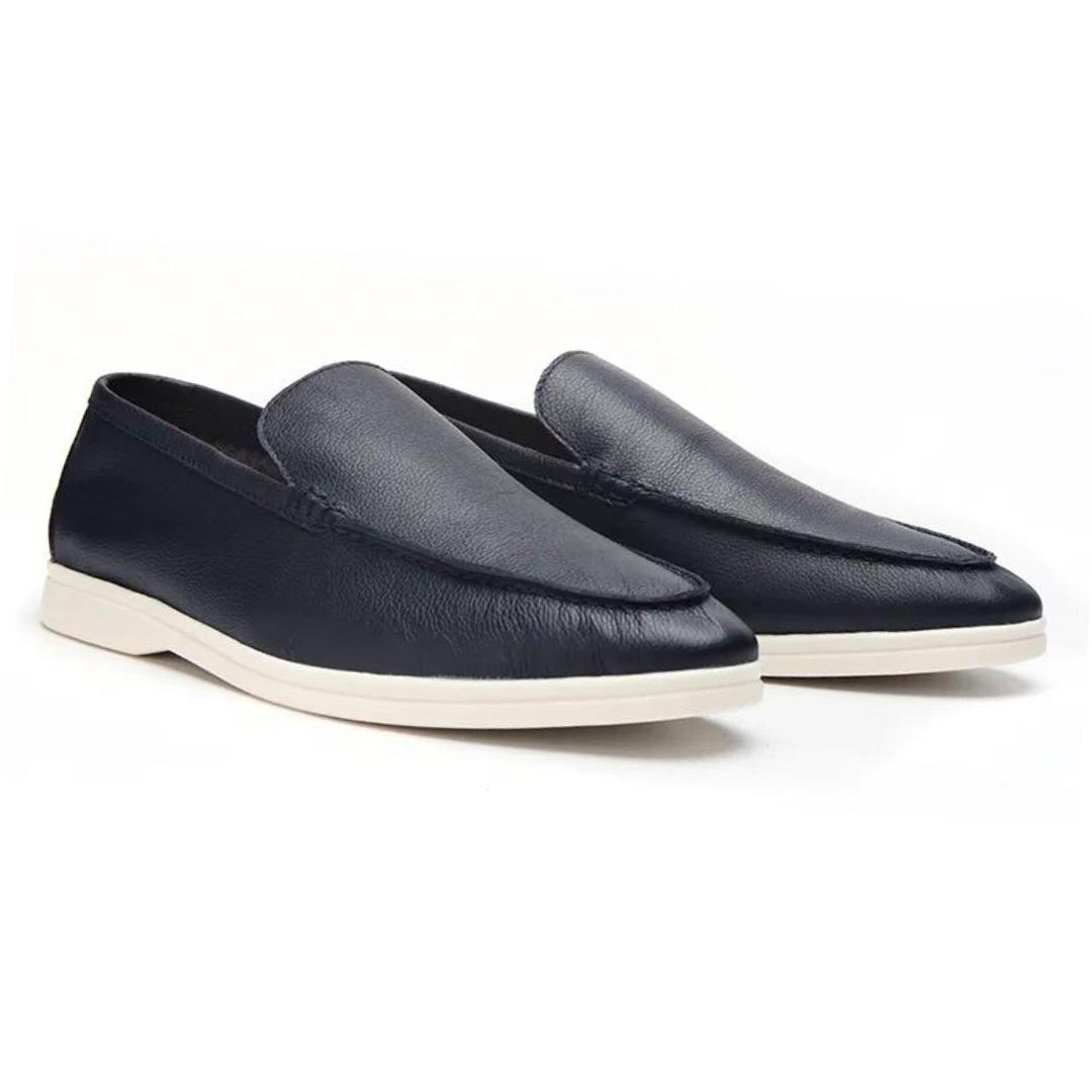 VALTO Cowhide Leather Loafers