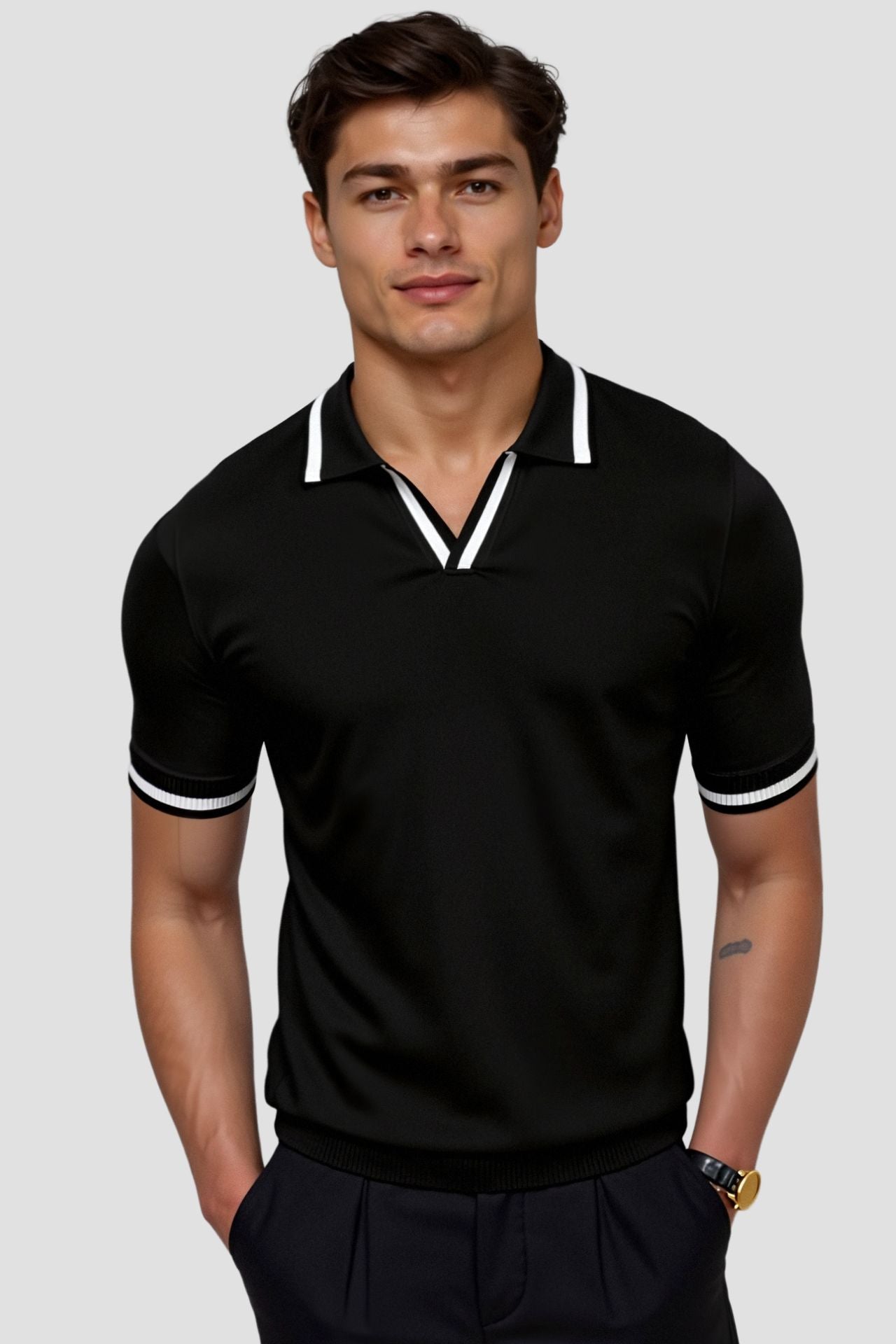 VALTO Contrast Slim Fitted Polo