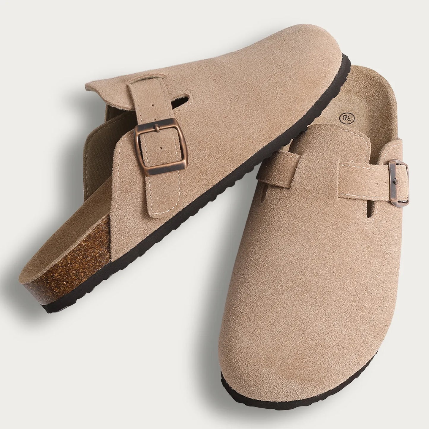 VALTO Suede Clogs