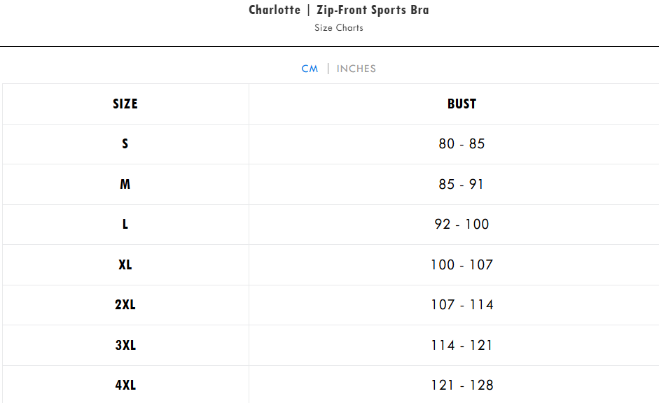 Charlotte | Zip-Front Sports Bra