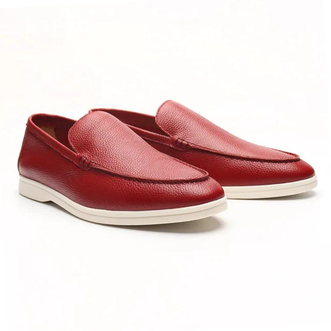 VALTO Cowhide Leather Loafers