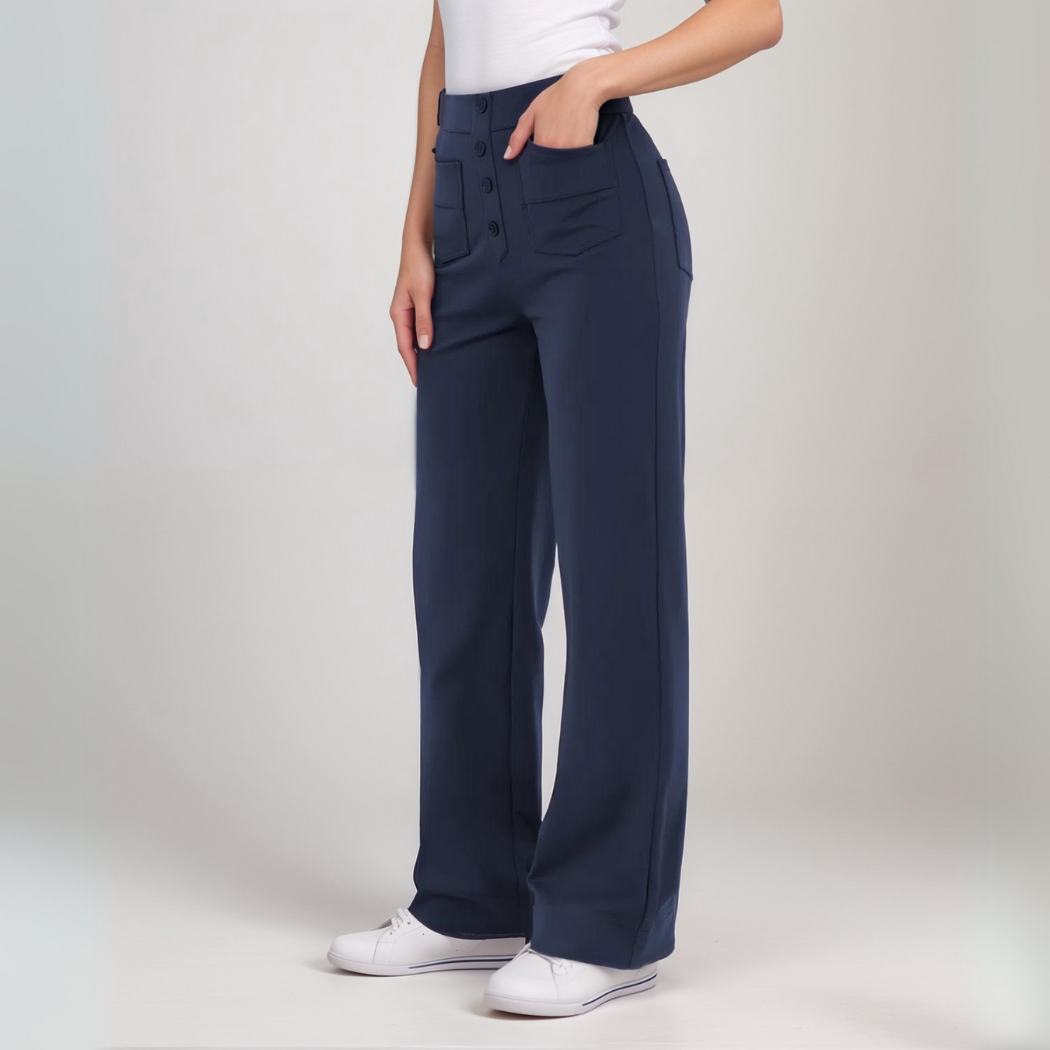 Momo | Elastic high-waisted trousers