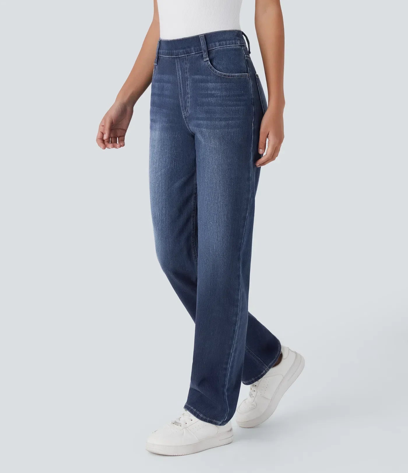 Anna | Elastic high-waisted trousers