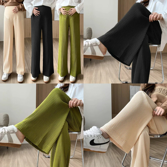 Ribbed Knit Maternity Pants