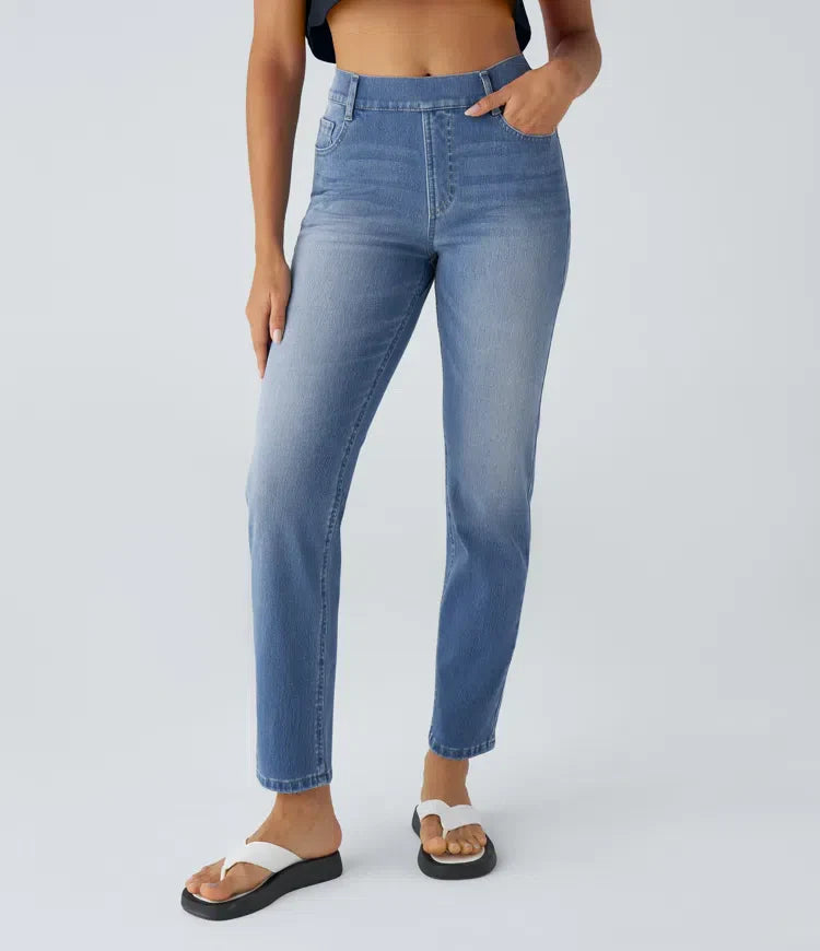 Anna | Elastic high-waisted trousers