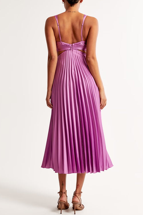 Elsa | Elegant pleated maxi dress