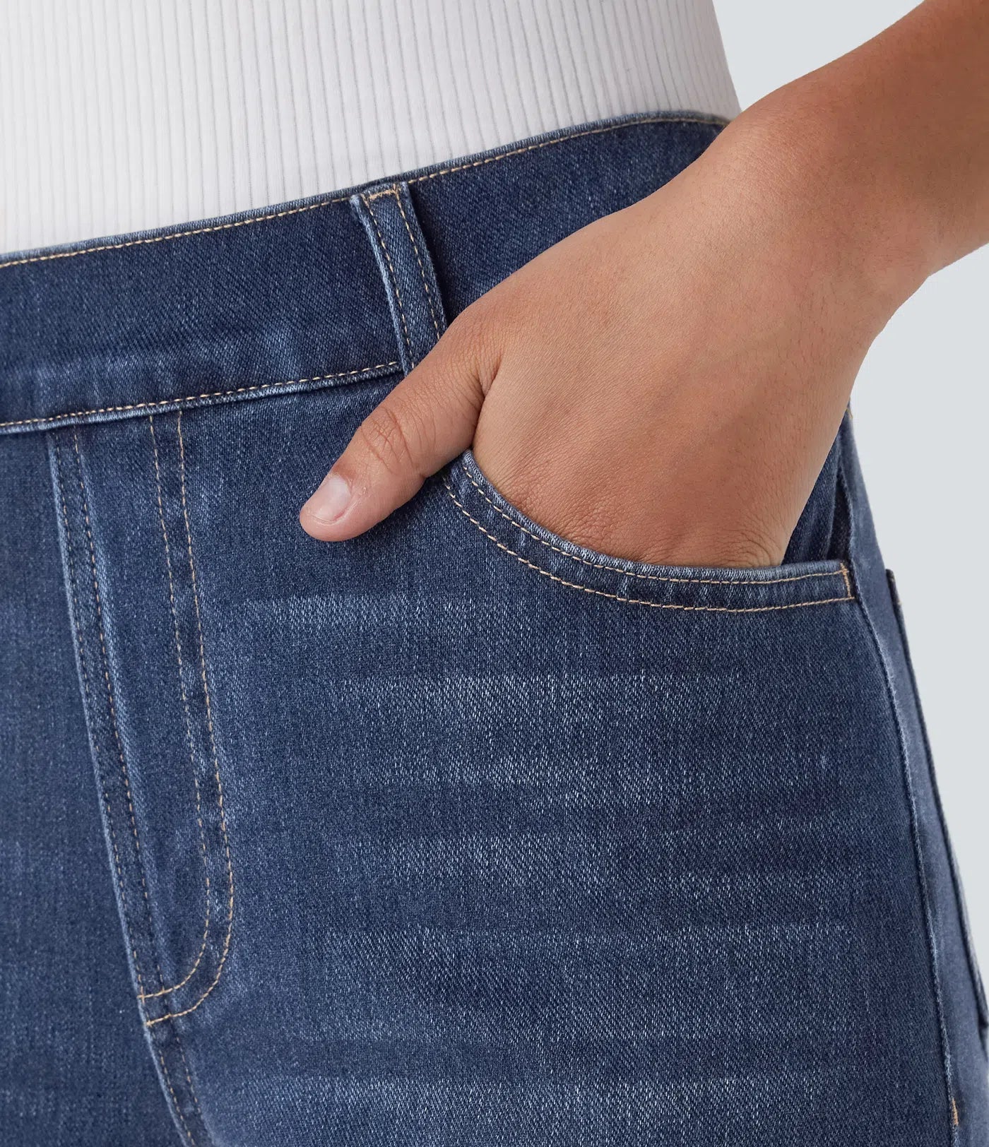 Anna | Elastic high-waisted trousers