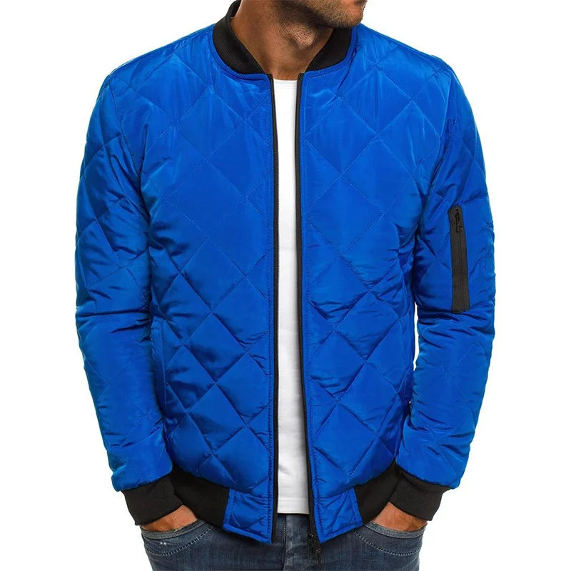 Dale | Cotton jacket with diamond pattern
