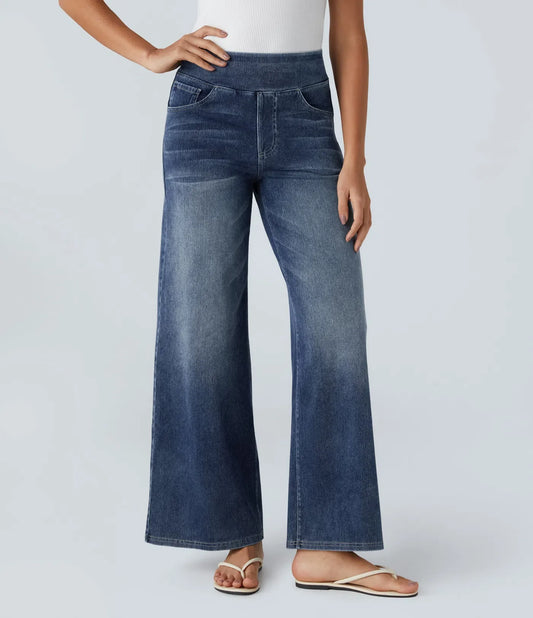 Eva | Elastic trousers with high waist