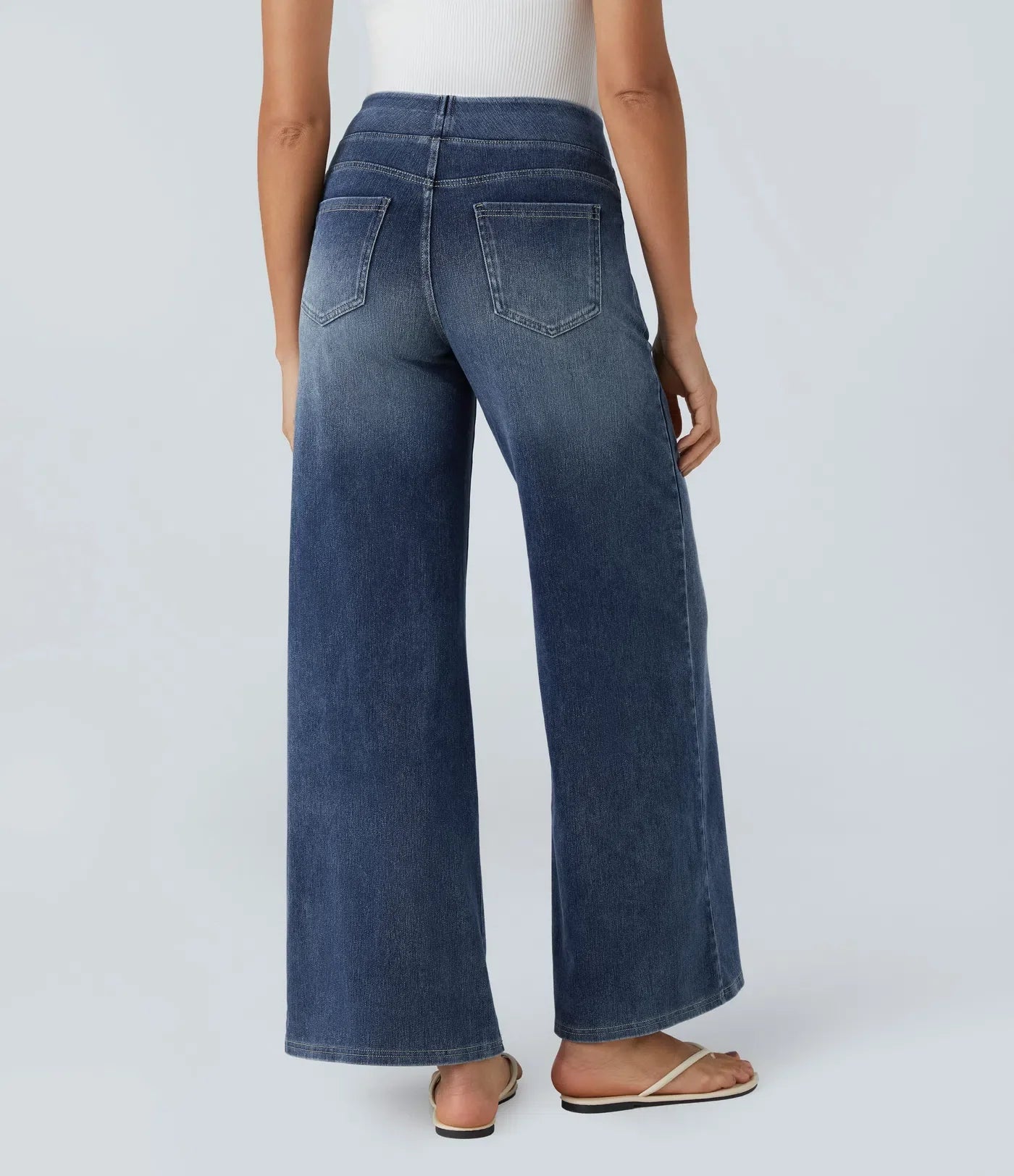 Eva | Elastic trousers with high waist